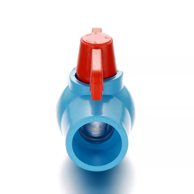 Valvola a 2,5 pollici del PVC della valvola a sfera blu unita del PVC per il sistema di conduttura dell'acqua di mare