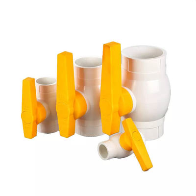 Pollice di 1/2 alla valvola a 1 pollici idrofoba del PVC della valvola a sfera a 2 pollici del PVC