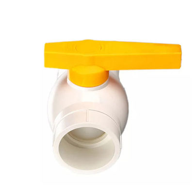 Pollice di 1/2 alla valvola a 1 pollici idrofoba del PVC della valvola a sfera a 2 pollici del PVC