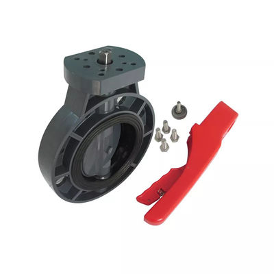 Ingranaggio manuale della bocca di drenaggio del PVC dell'ABS pieno della valvola a farfalla pp PPH