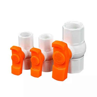 Valvola a sfera ottagonale bianca 1/2 di plastica» - 4&quot; di PN10 UPVC dimensione del porto