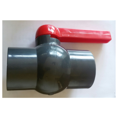 Valvola a sfera infilata a 1 pollici del sindacato del PVC dell'incavo della valvola a sfera del PVC la singola ha flangiato