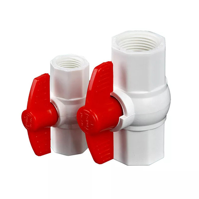 1/2» 3/4&quot; filo pp di irrigazione della valvola a sfera di UPVC ha compresso di plastica