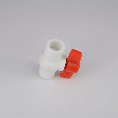 Valvole coniche di plastica dell'HDPE della valvola 63mm di PPR e maniglia arancio dei montaggi