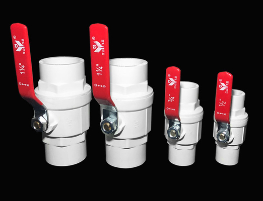 Pezzo 1/2 della valvola a sfera 2 del PVC di irrigazione 40mm» a 4&quot; dimensione su misura