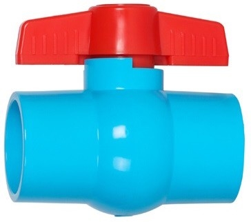 Valvola a sfera blu del compatto del PVC della valvola conica del PVC di prevenzione di contaminazione