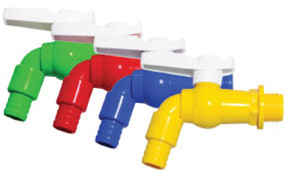 Rubinetti di plastica del PVC del singolo rubinetto del foro pp per i contenitori dell'acqua