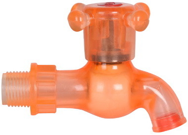 Rubinetti di plastica del PVC del singolo rubinetto del foro pp per i contenitori dell'acqua