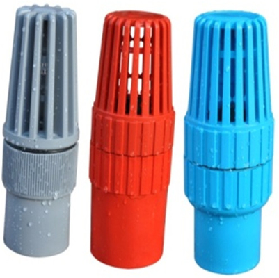 Resistenza della corrosione a 4 pollici inferiore blu di prezzi della valvola d'aspirazione del PVC 50mm