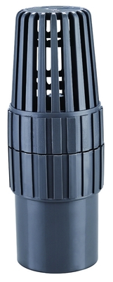 Resistenza della corrosione a 4 pollici inferiore blu di prezzi della valvola d'aspirazione del PVC 50mm
