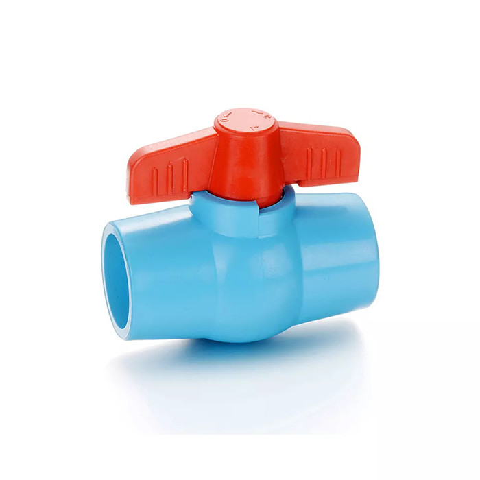 Valvola a 2,5 pollici del PVC della valvola a sfera blu unita del PVC per il sistema di conduttura dell'acqua di mare