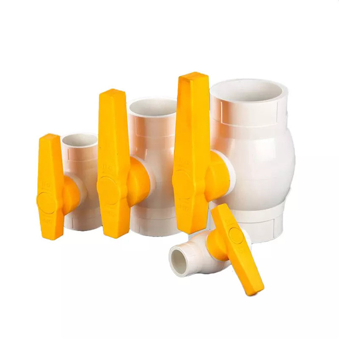 Pollice di 1/2 alla valvola a 1 pollici idrofoba del PVC della valvola a sfera a 2 pollici del PVC