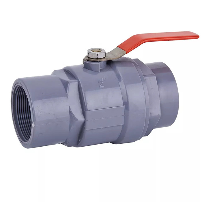 3&quot; 4&quot; valvola a sfera in due pezzi UPVC del PVC con la maniglia di leva degli ss