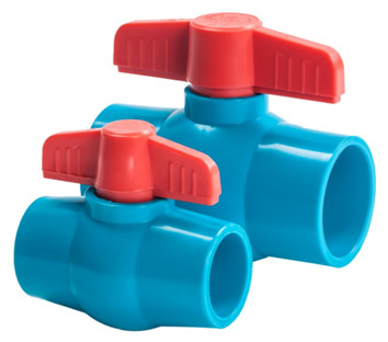 Valvola a sfera blu del compatto del PVC della valvola conica del PVC di prevenzione di contaminazione