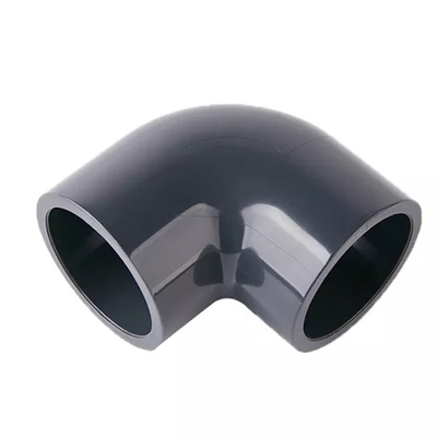 PVC nero PN25 accessori per tubi di plastica del gomito da 90 gradi 20mm-110mm