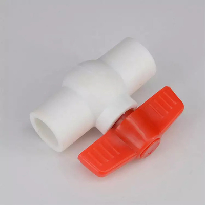 Valvole coniche di plastica dell'HDPE della valvola 63mm di PPR e maniglia arancio dei montaggi